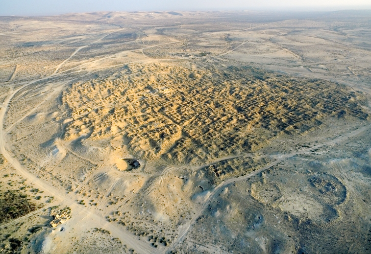 רחובות בנגב רוחייבה צילום אוויר