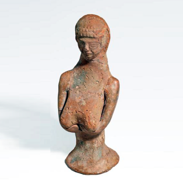 צלמית-אשה-ירושלים-תקופת-הברזל-חזה-גדול